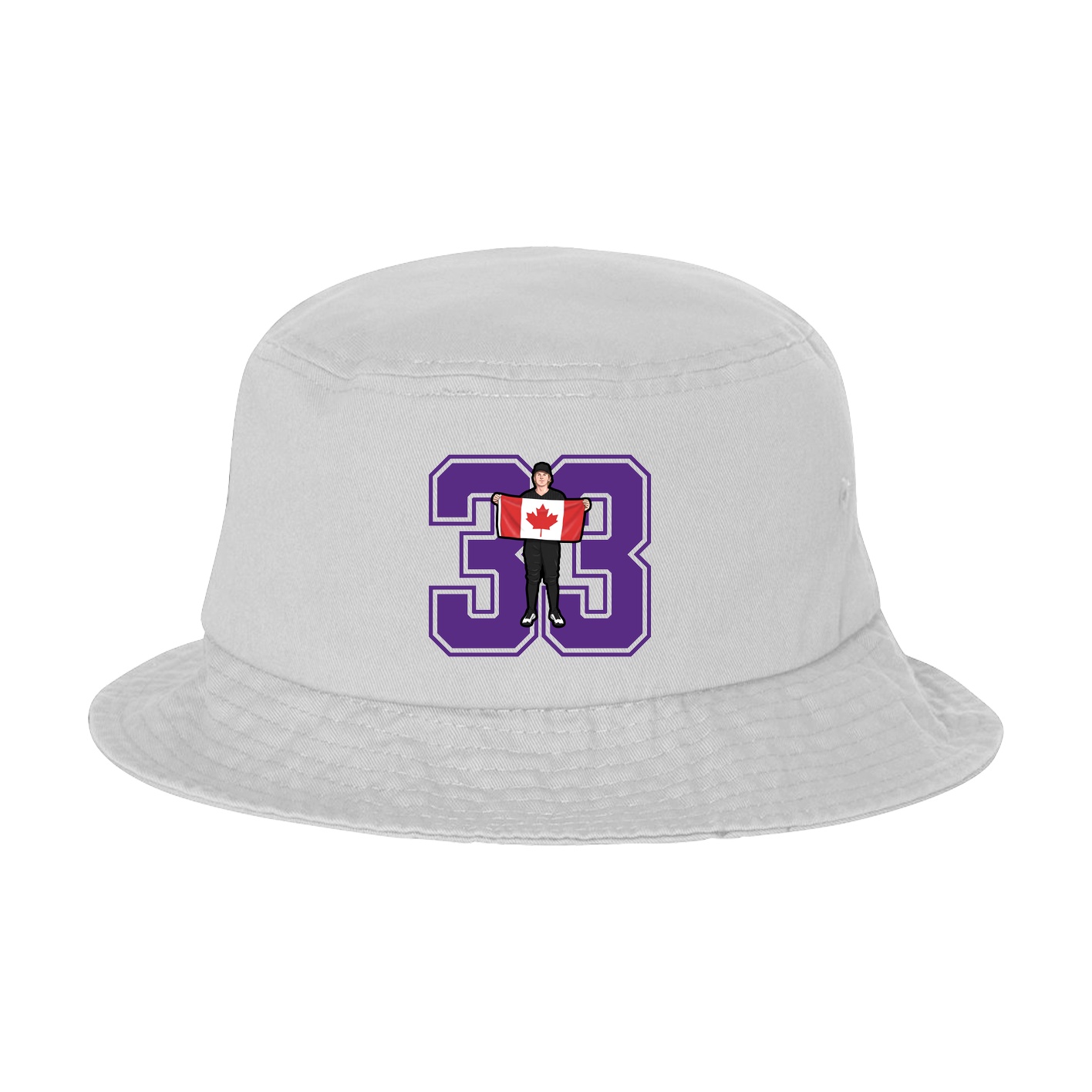 Bucket Cap — Number in White