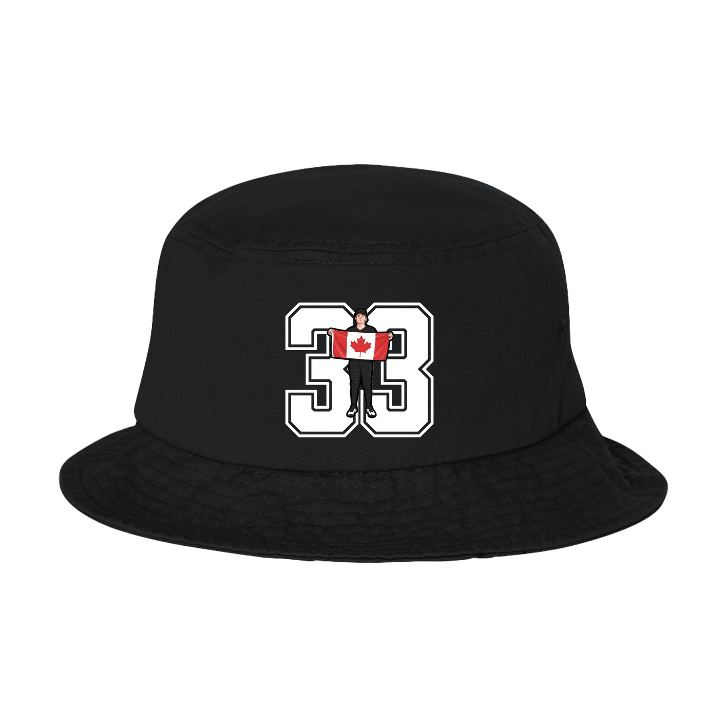 Bucket Cap — Number in Black