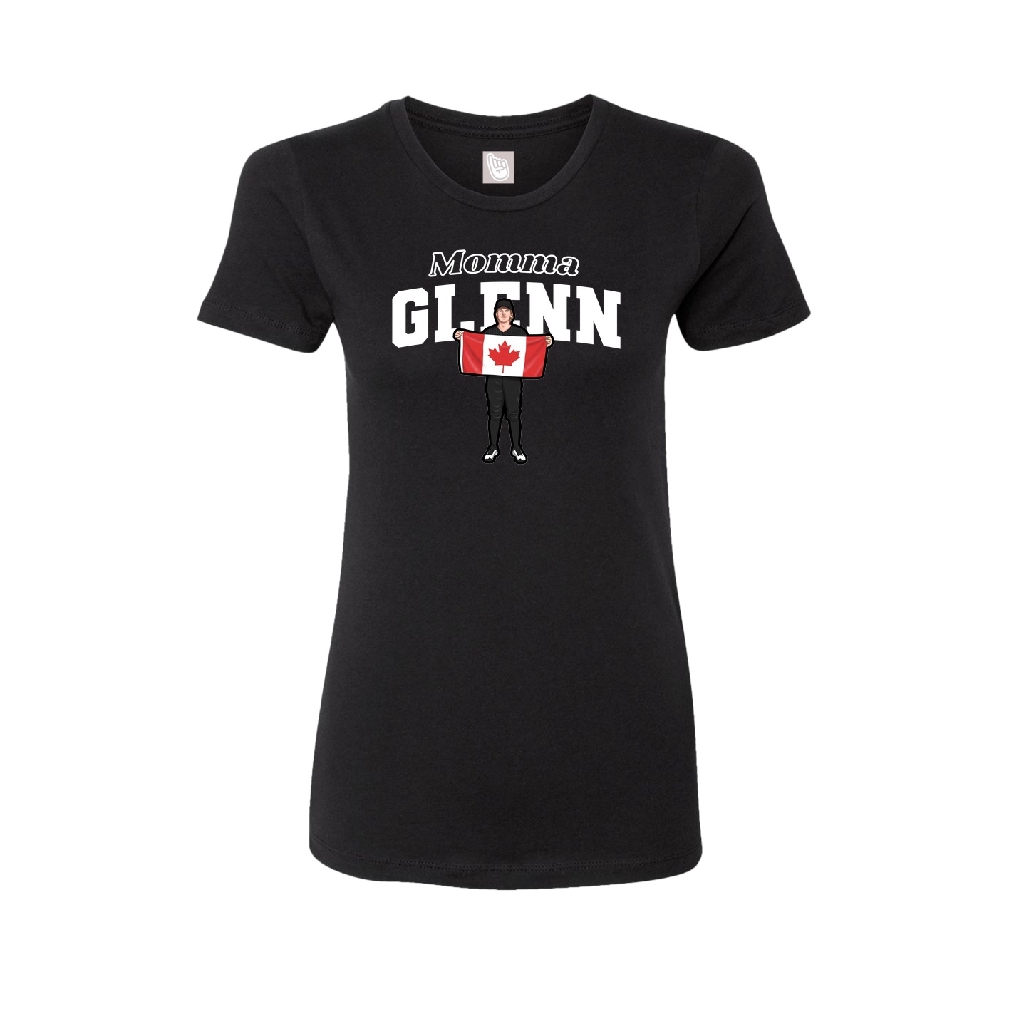 Womens Tee — Mothers Day Block in Black