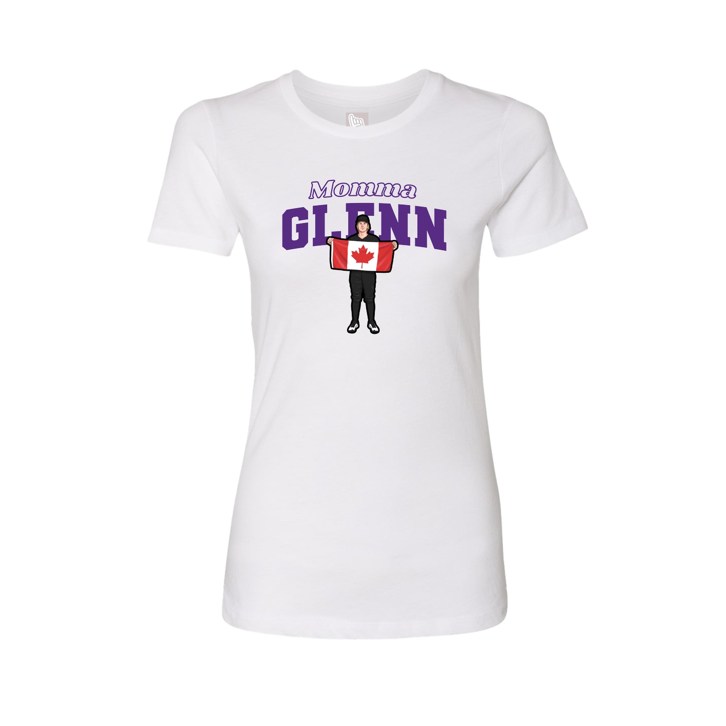 Womens Tee — Mothers Day Block in White