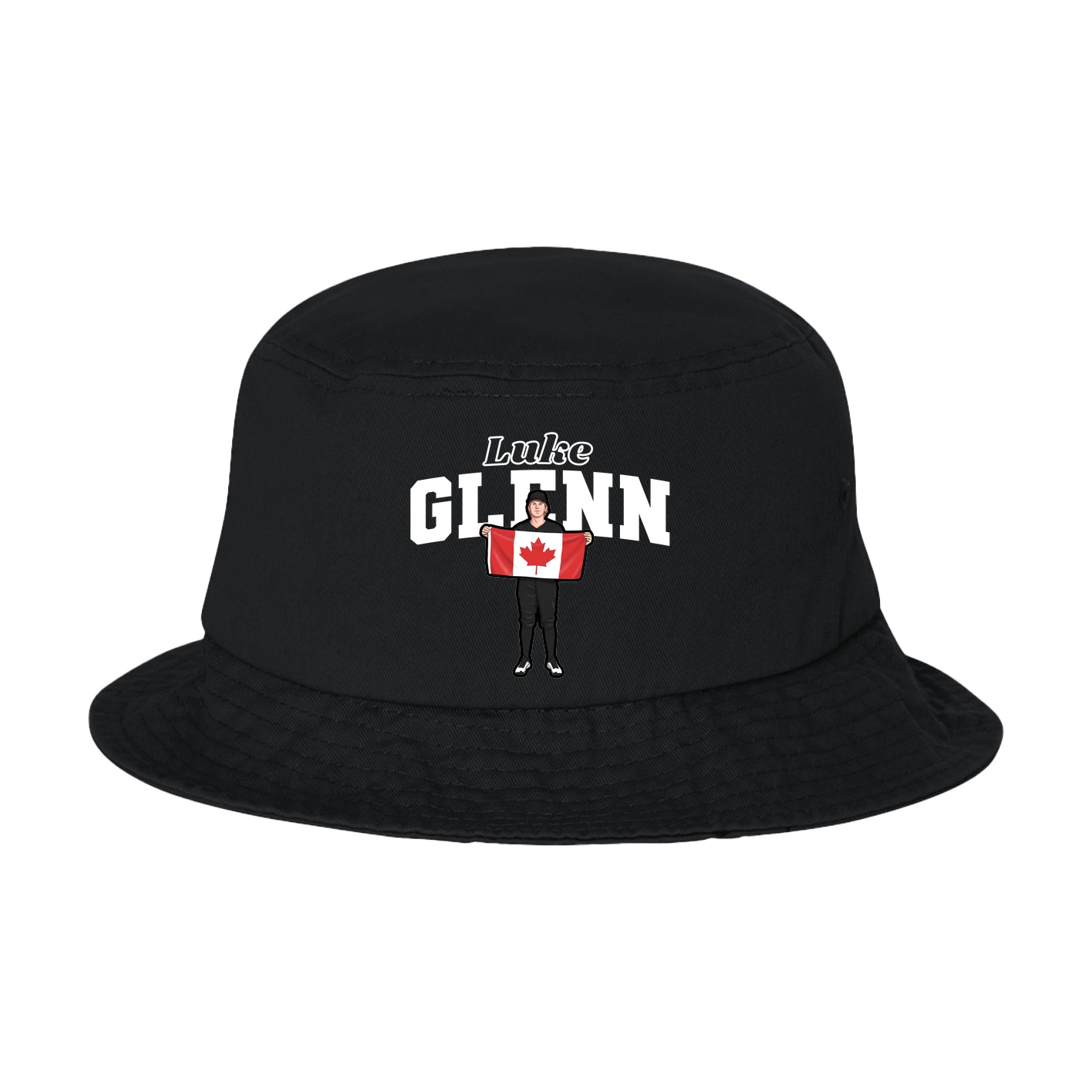 Bucket Cap — Name Arch in Black