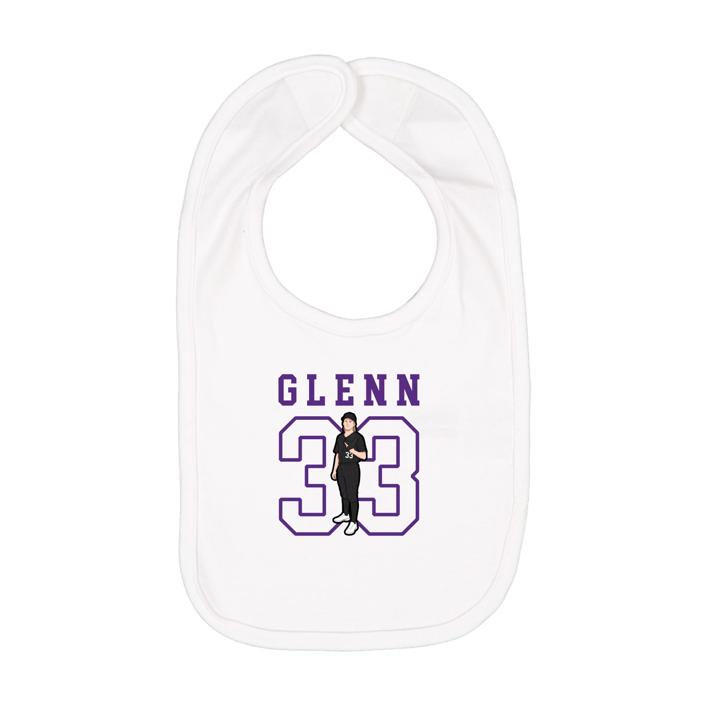 Infant Bib — Shirsey in White