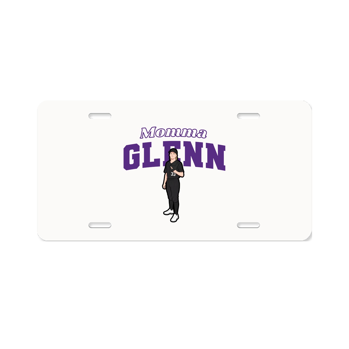 License Plate — Mothers Day Block in Classic