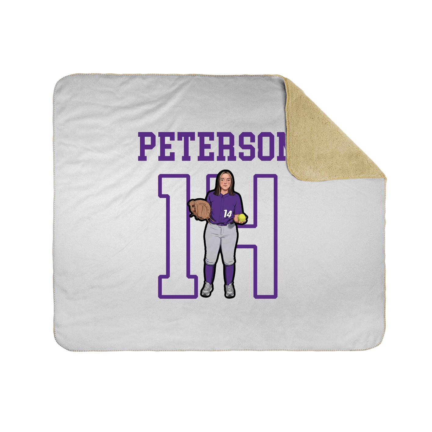Throw Blanket — Shirsey in White