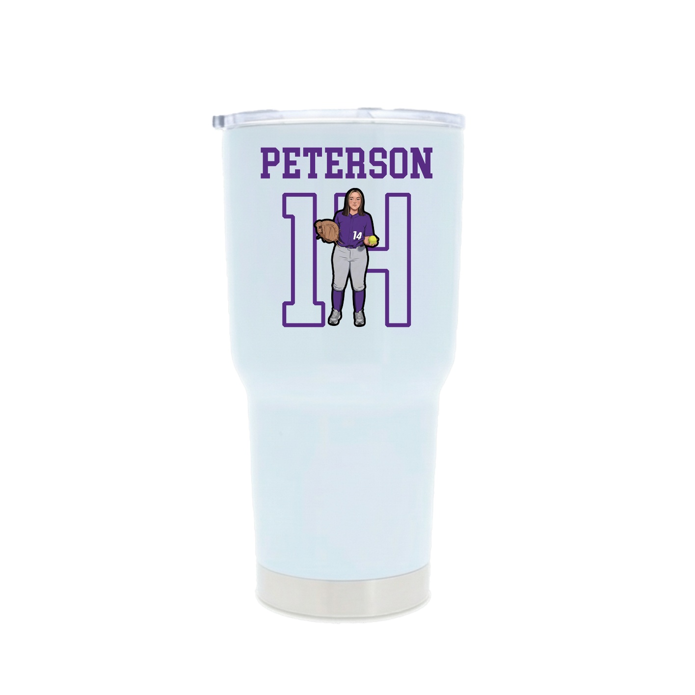 30oz Stainless Steel Tumbler — Shirsey in White