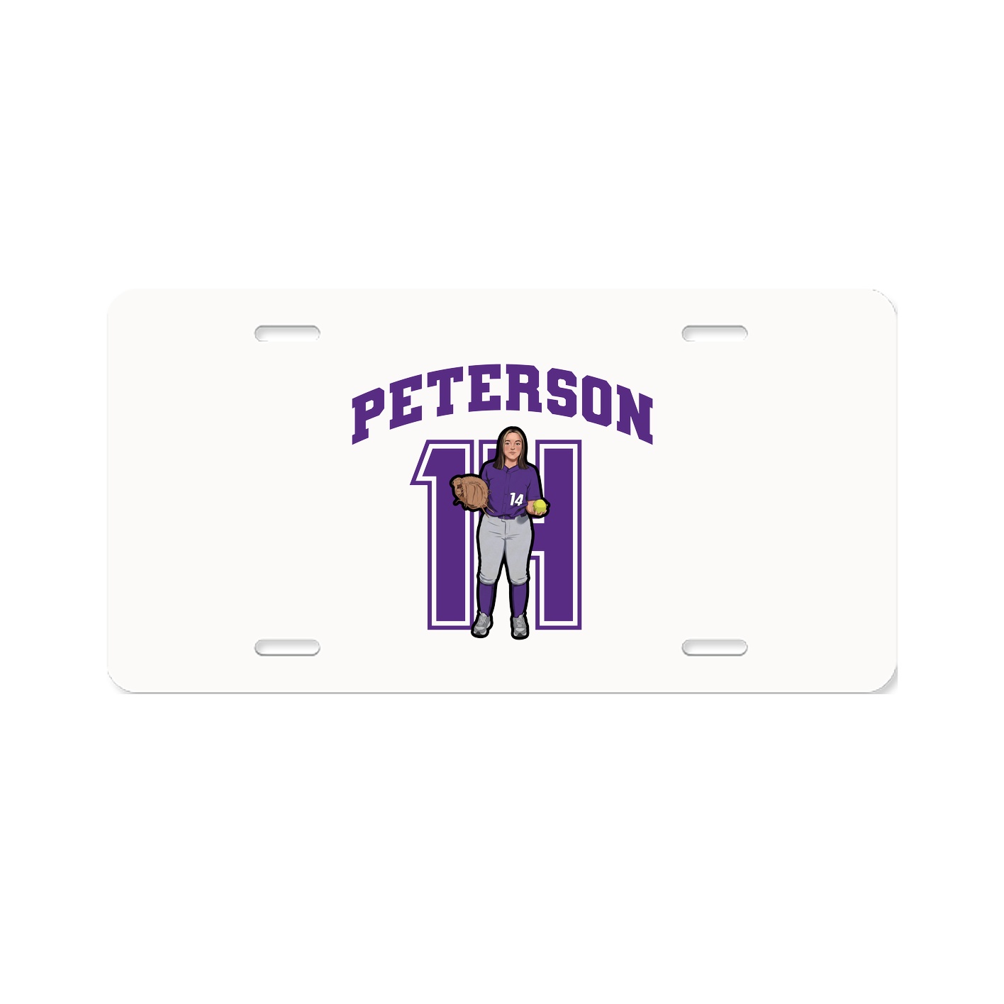 License Plate — Number in Classic
