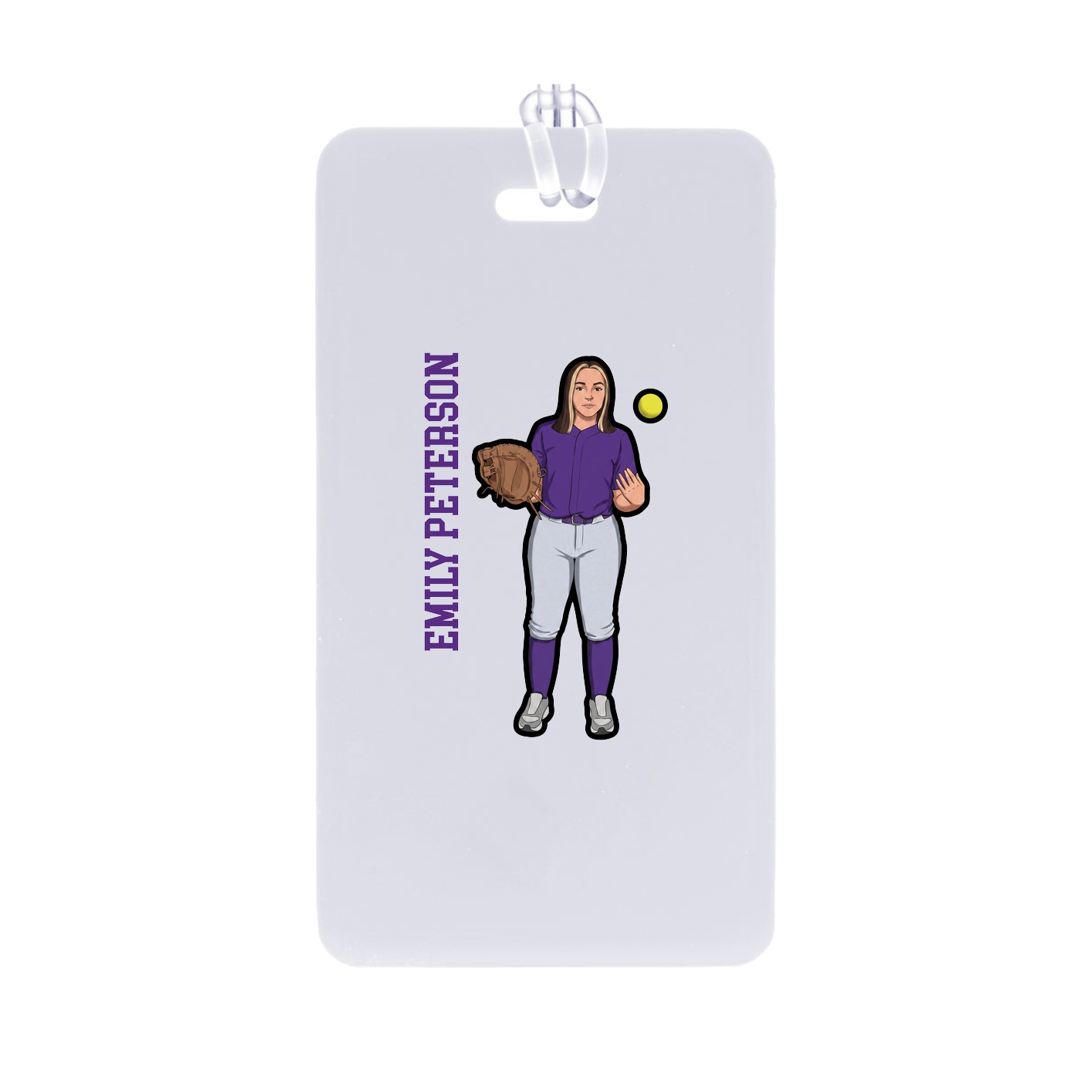 Bag Tag — Name Vertical in Classic