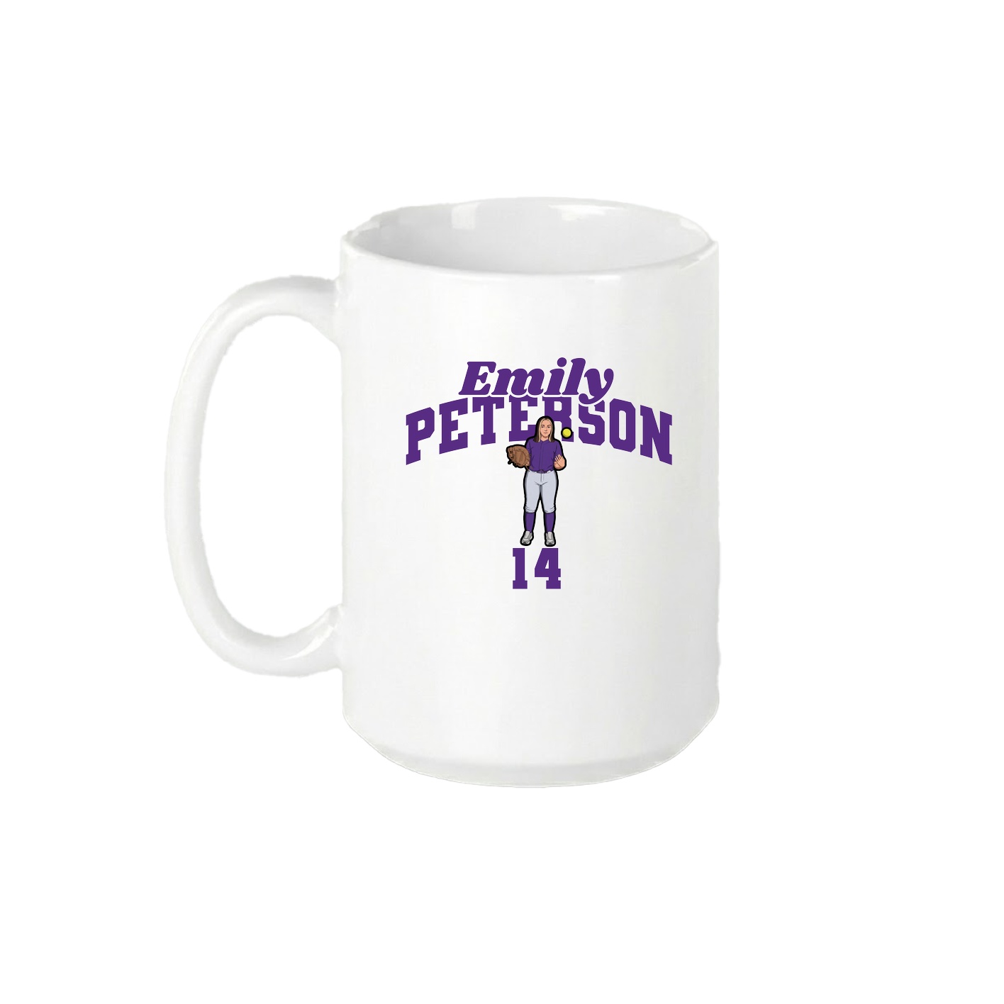 15oz Coffee Mug — Signature Arch in White