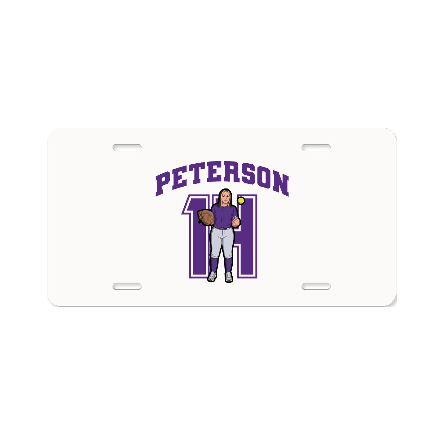 License Plate — Number in Classic