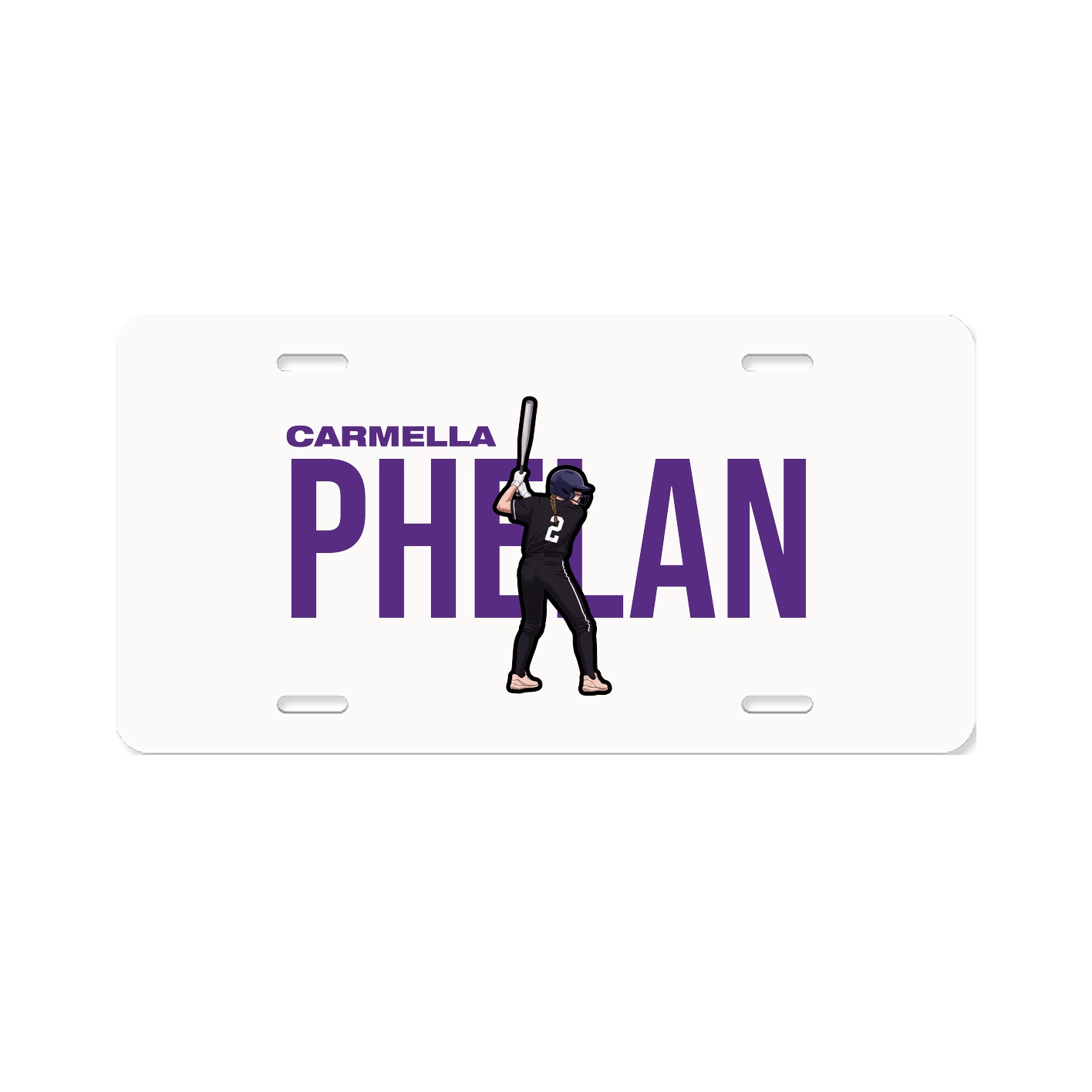 License Plate — Player Name in Classic