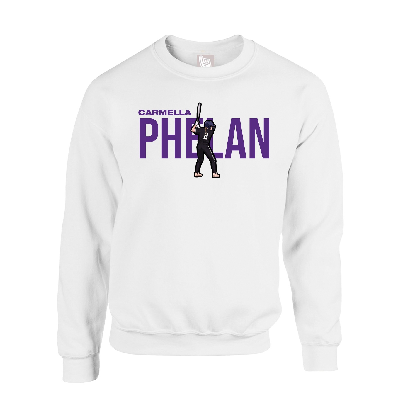 Fleece Crew — Player Name in White