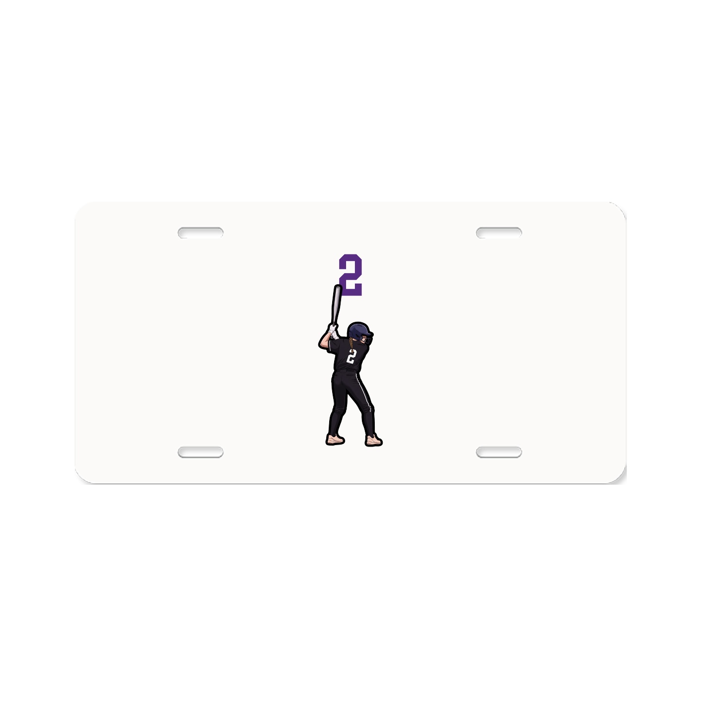 License Plate — Number Top in Classic