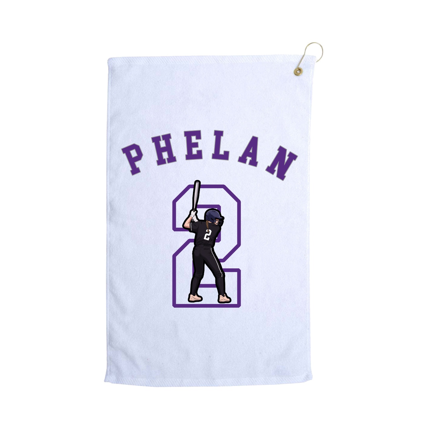 Golf Towel — Shirsey Arch in White