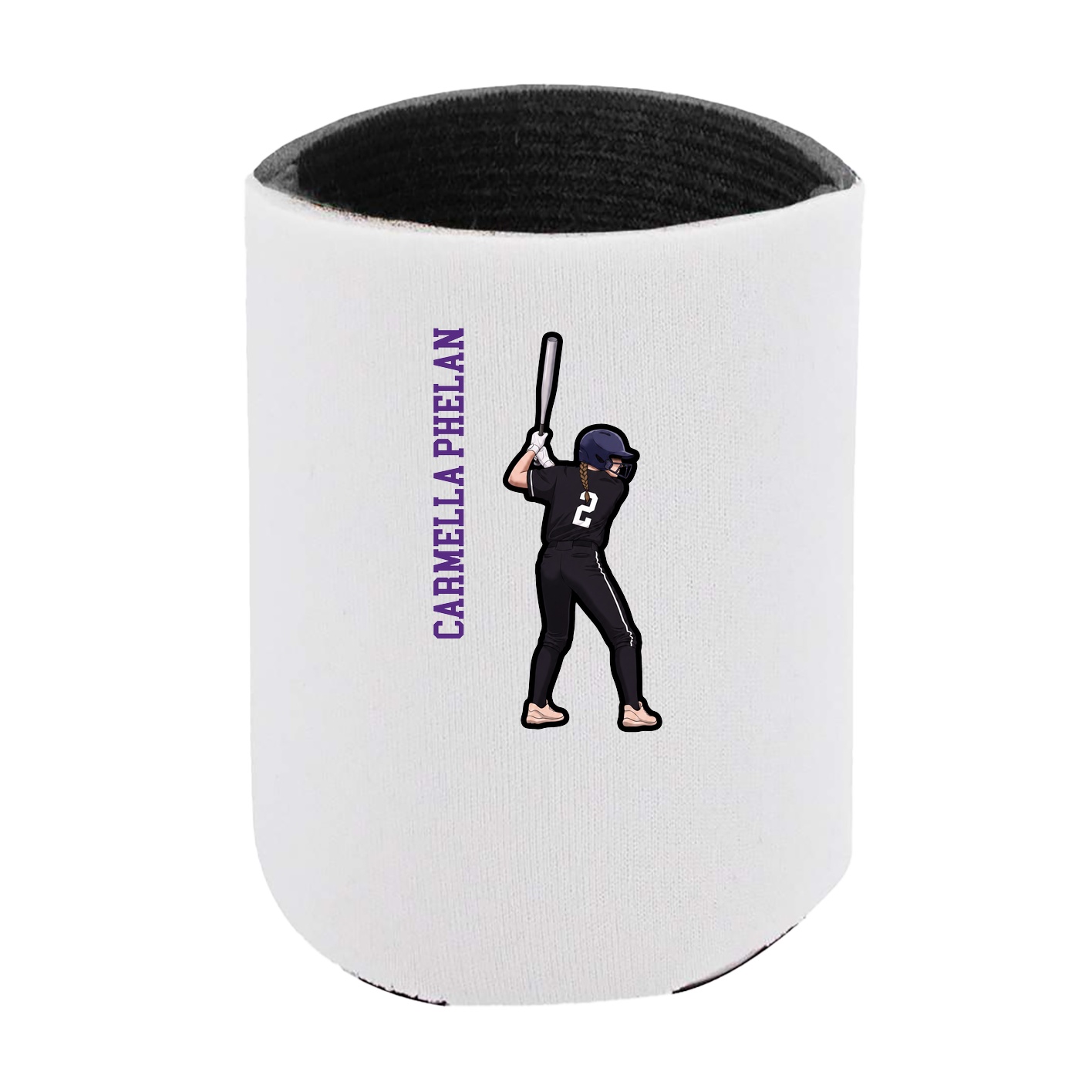 Can Holder — Name Vertical in White