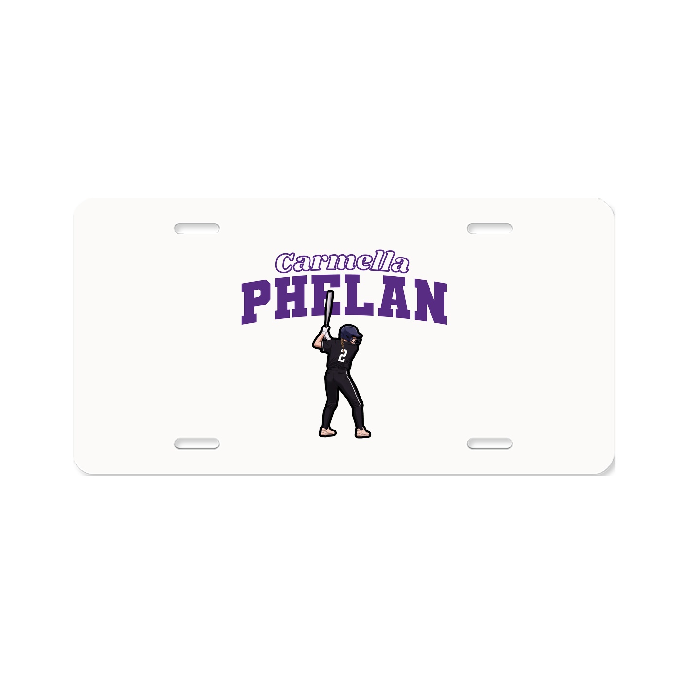 License Plate — Name Arch in Classic
