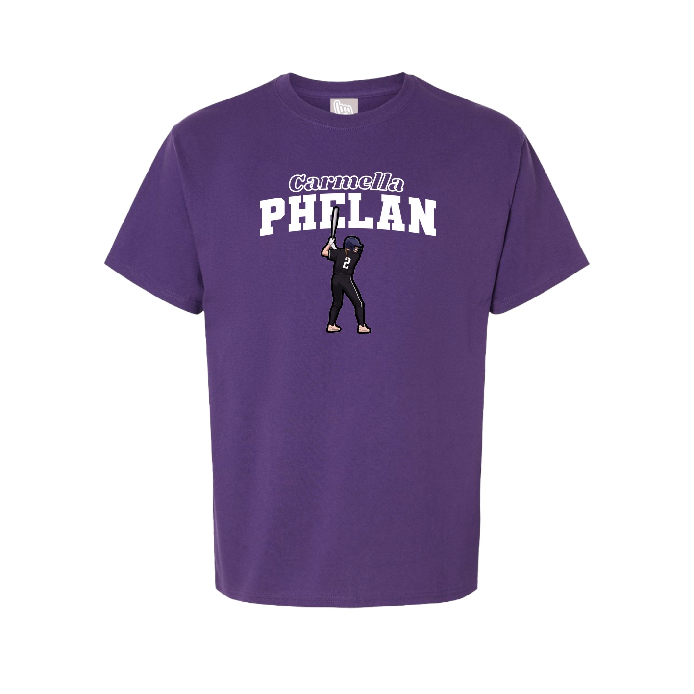 Youth Tee — Name Arch in Purple