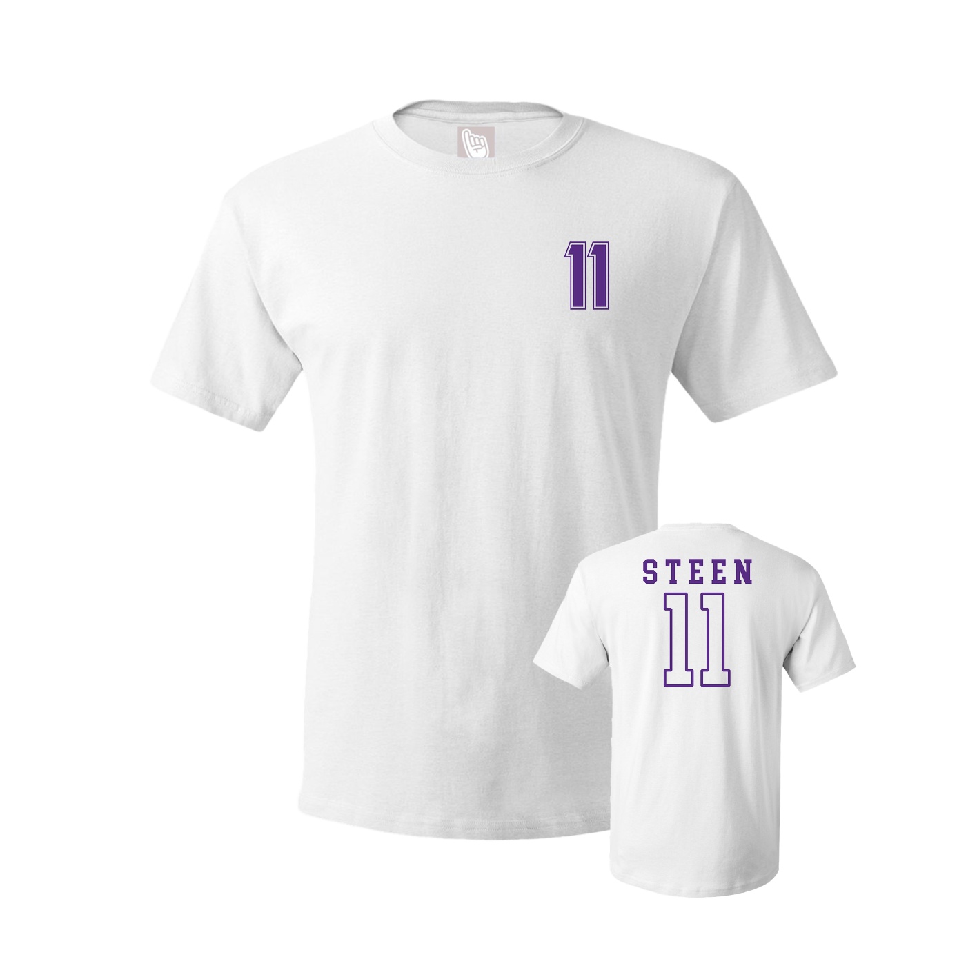 Youth Tee — Chest Back in White