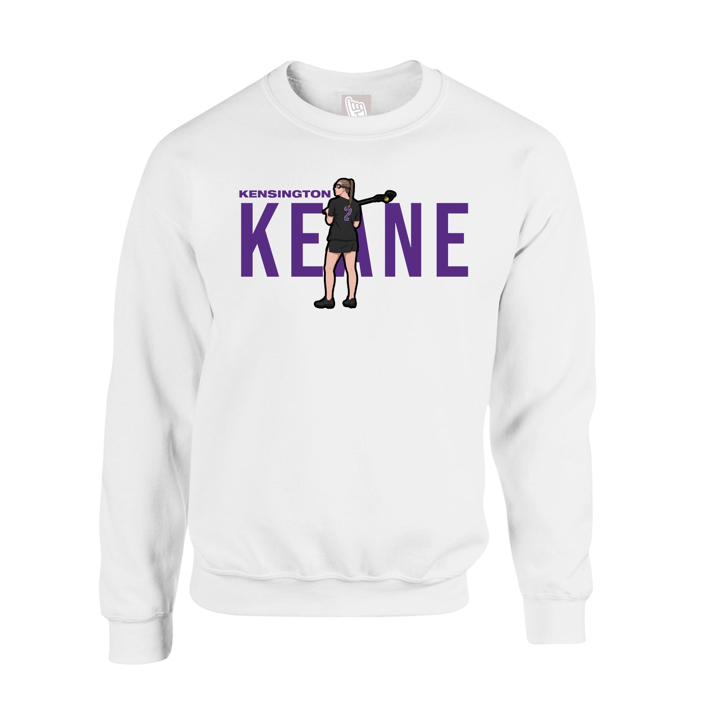 Fleece Crew — Player Name in White