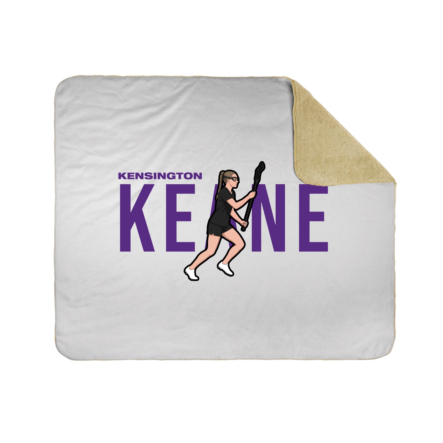 Throw Blanket — Player Name in White