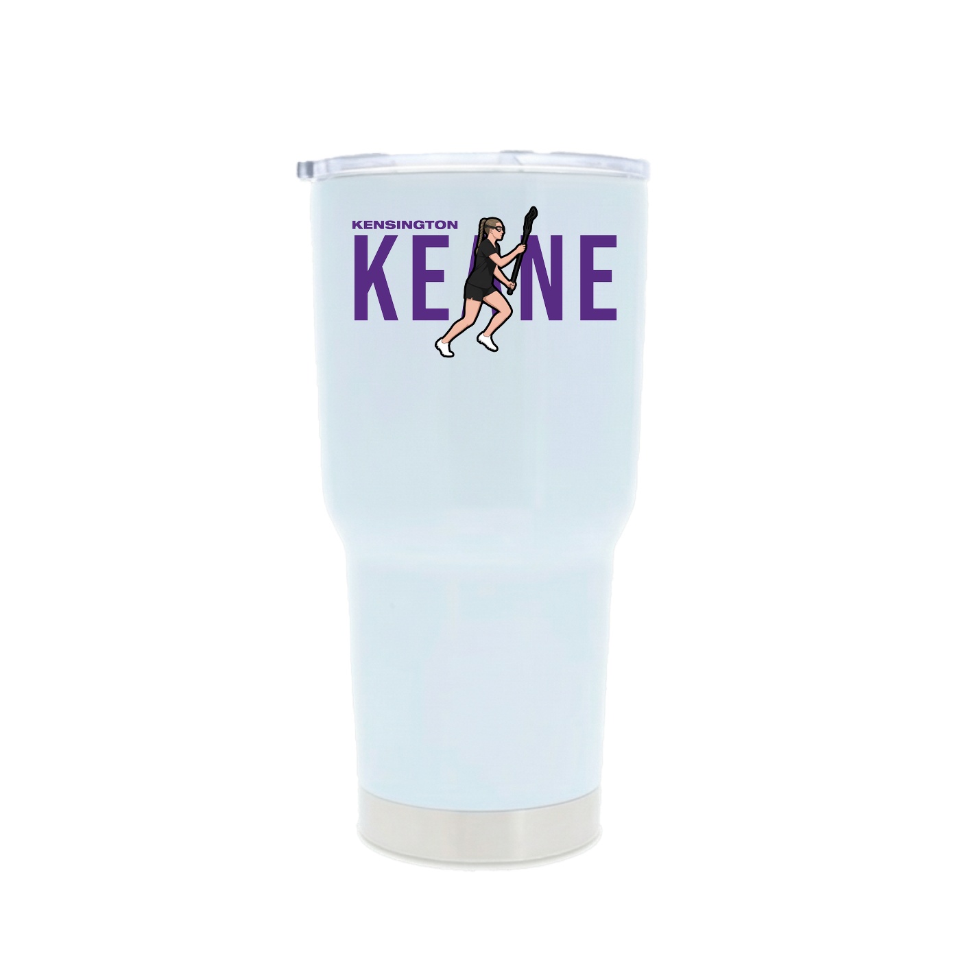30oz Stainless Steel Tumbler — Player Name in White
