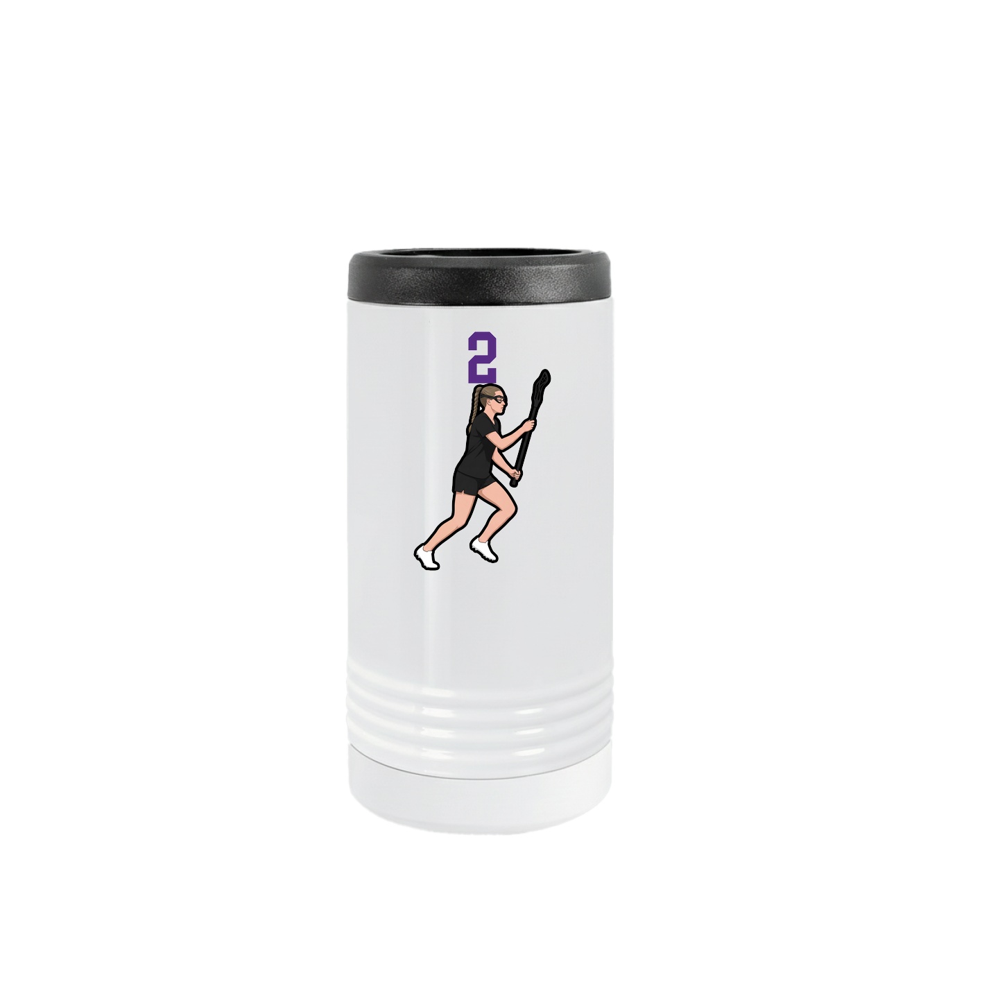 Slim Beverage Holder — Number Top in White