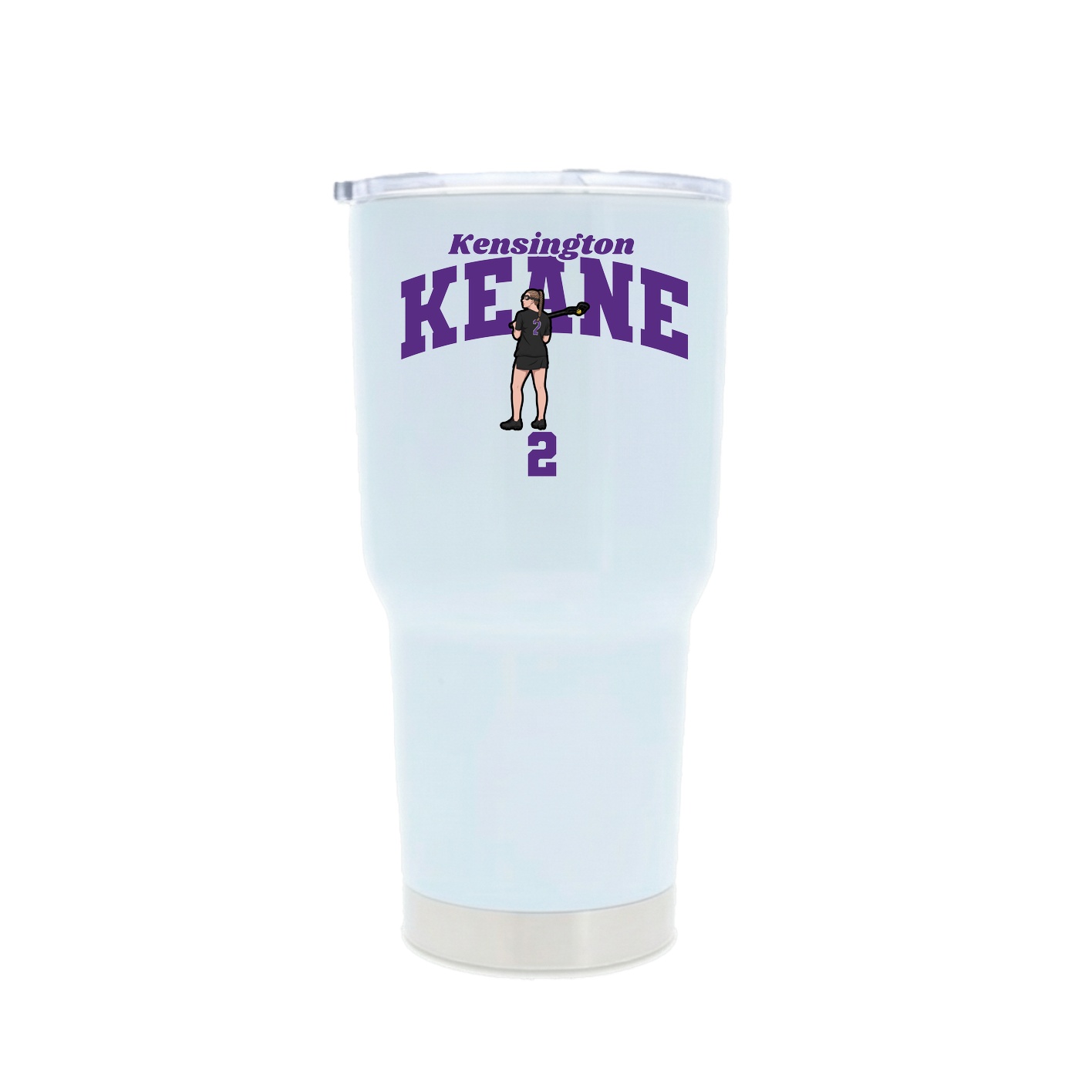 30oz Stainless Steel Tumbler — Signature Arch in White