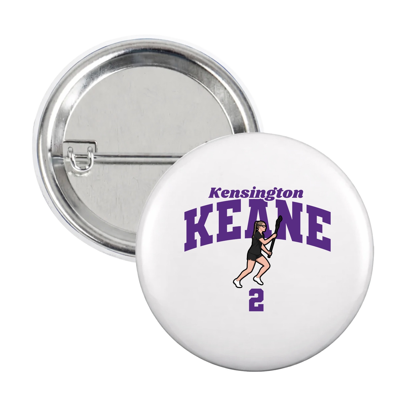 Game Day Button — Signature Arch in White