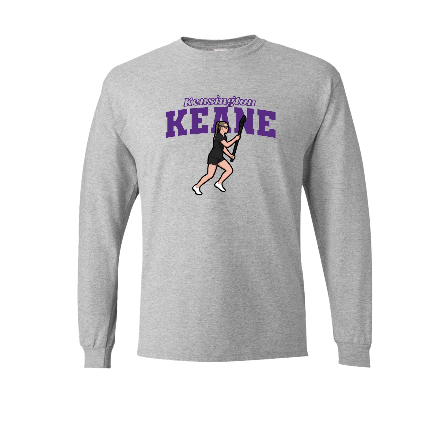 Long Sleeve Tee — Name Arch in Grey