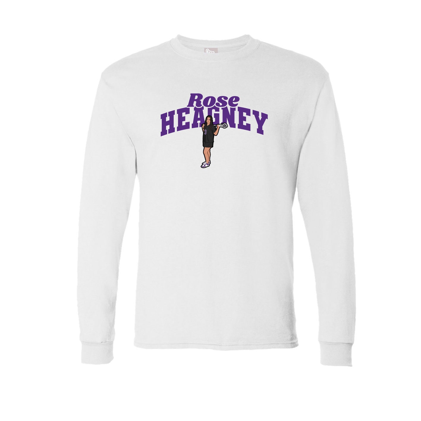 Long Sleeve Tee — Signature Arch in White