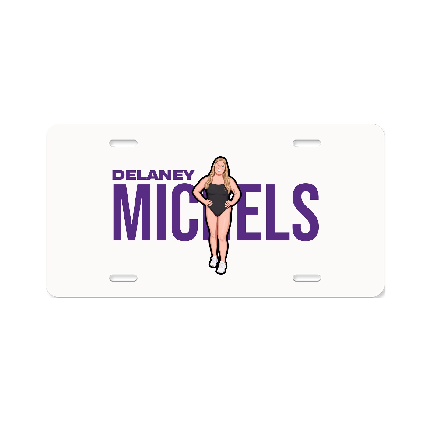 License Plate — Player Name in Classic