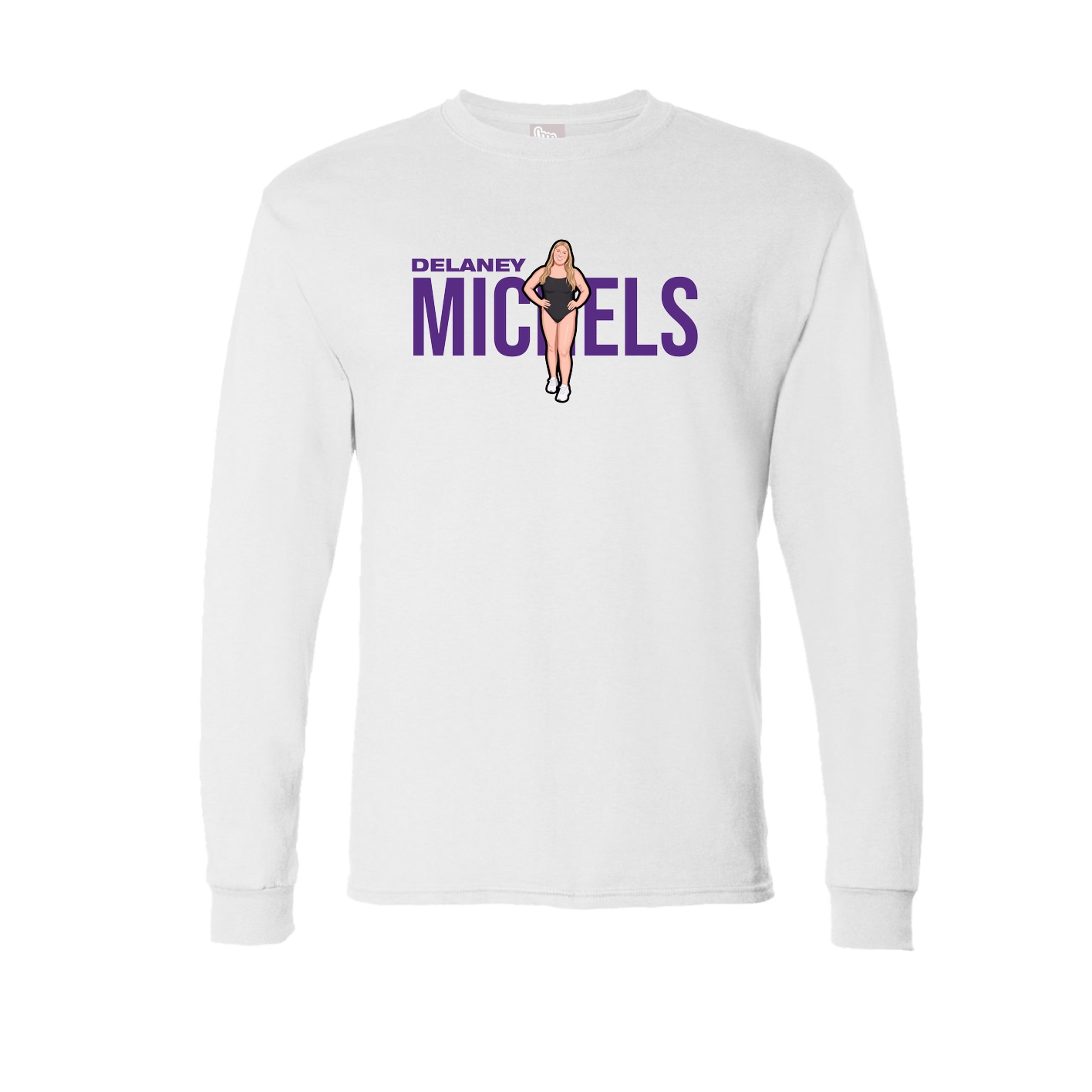 Long Sleeve Tee — Player Name in White