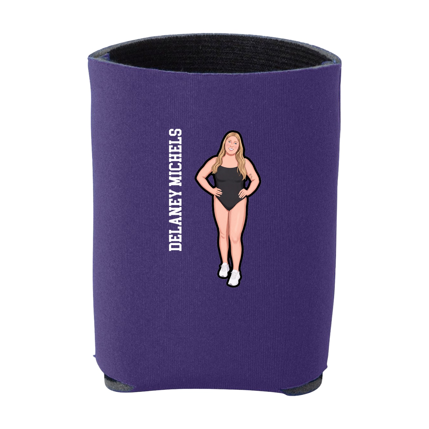Can Holder — Name Vertical in Purple
