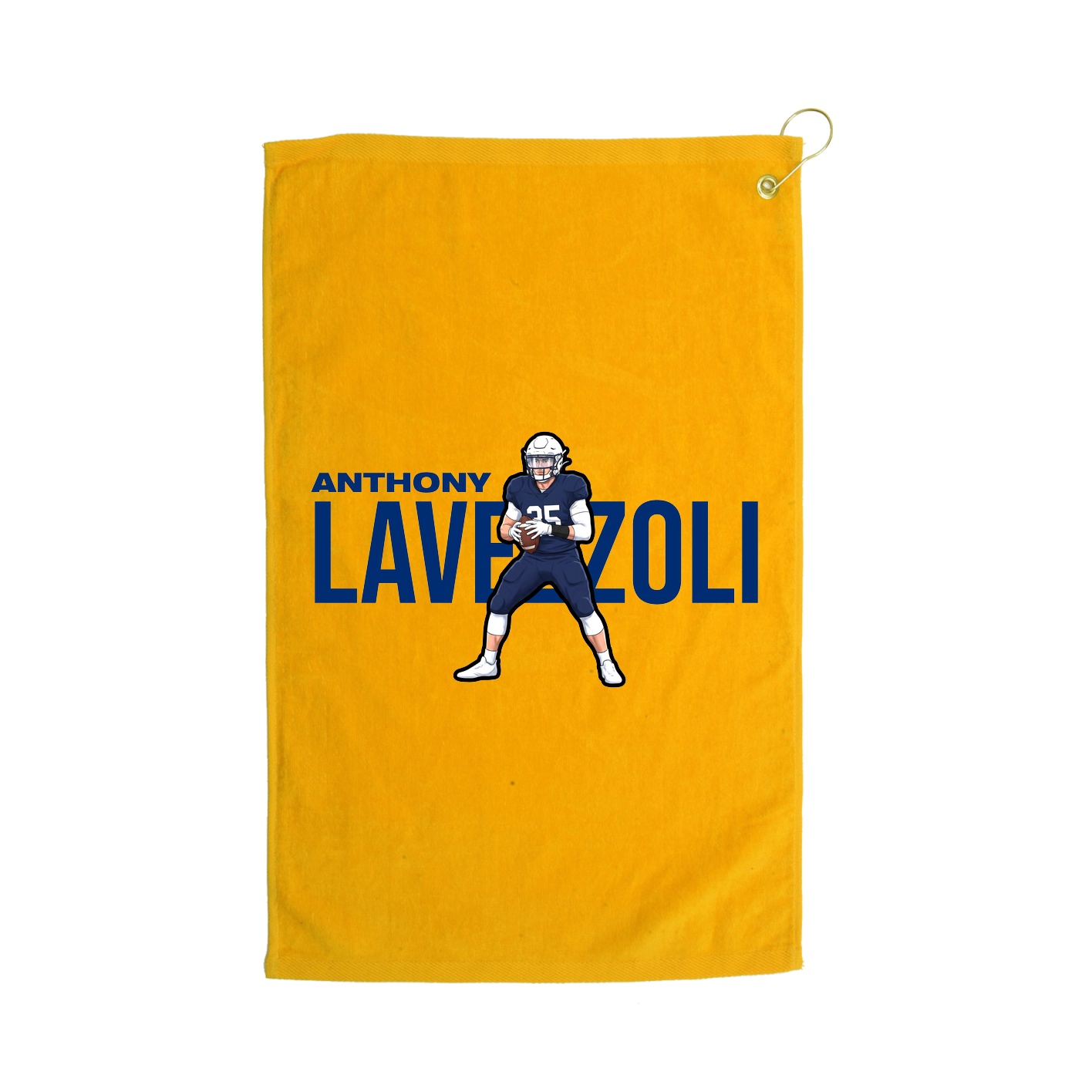 Golf Towel — Player Name in Gold