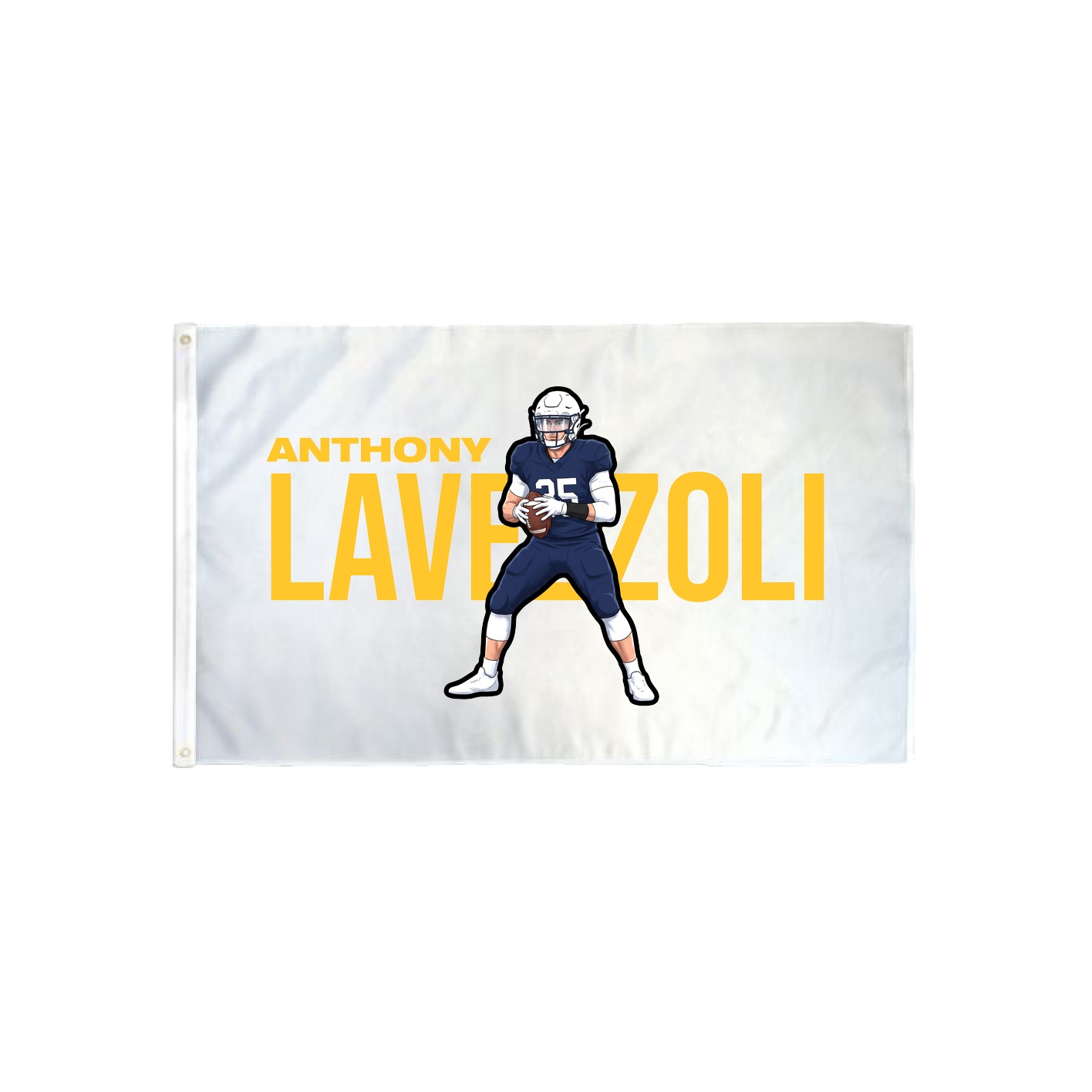 3x5 Flag — Player Name in Classic