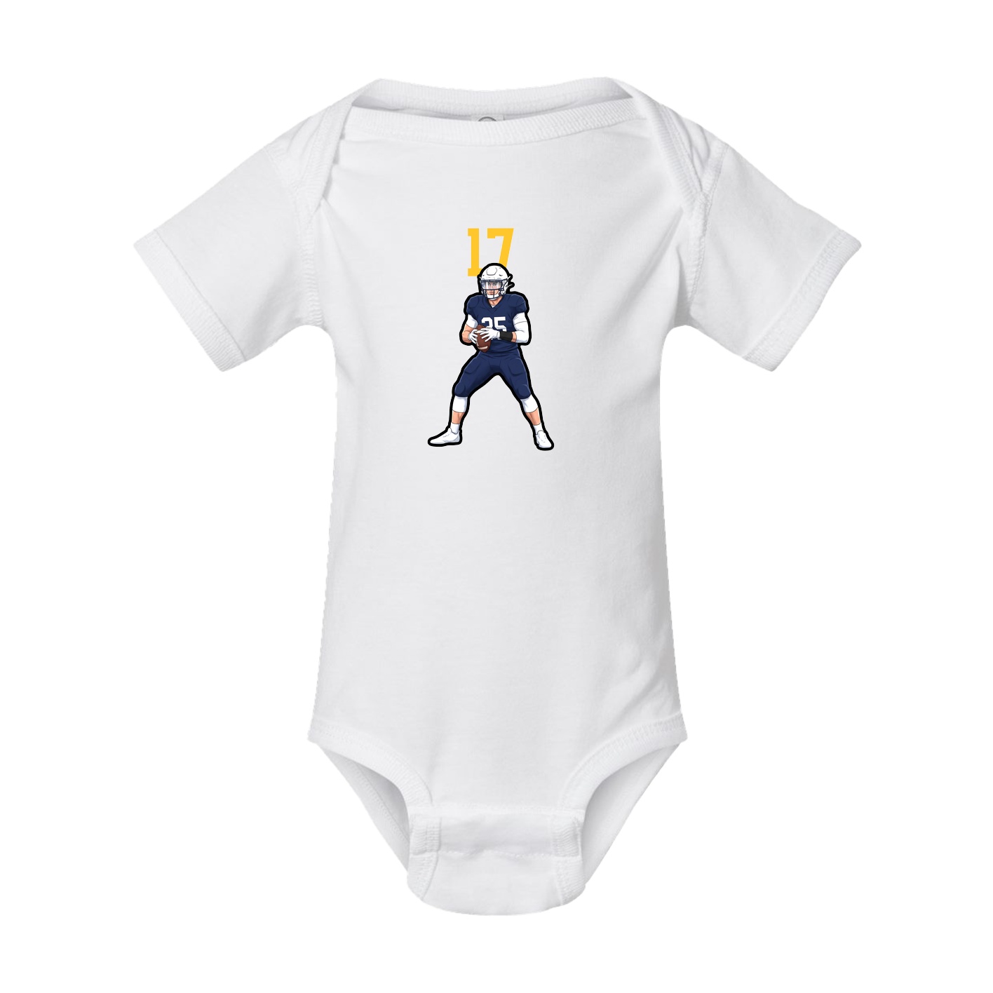 Baby Onesie — Number Top in White