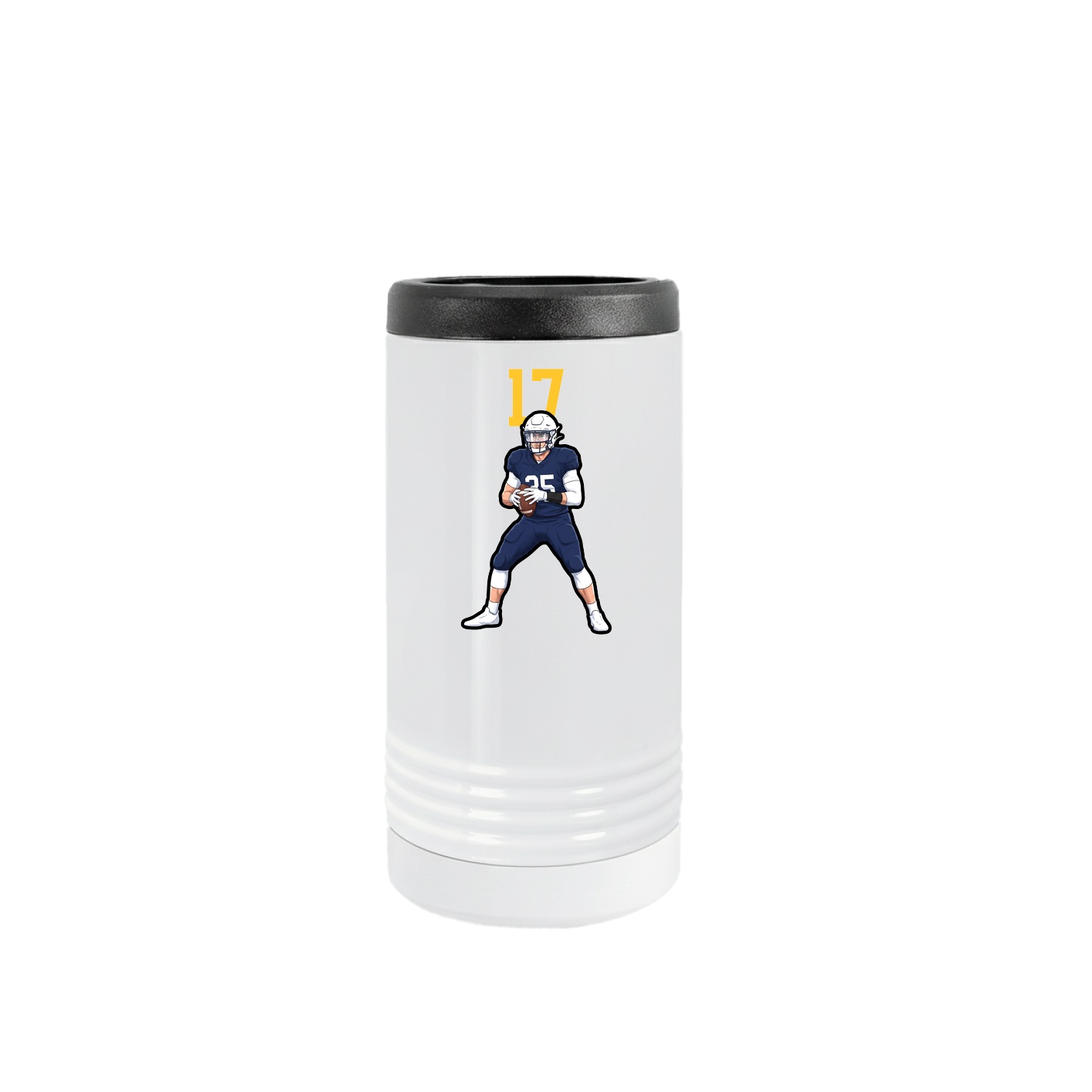 Slim Beverage Holder — Number Top in White