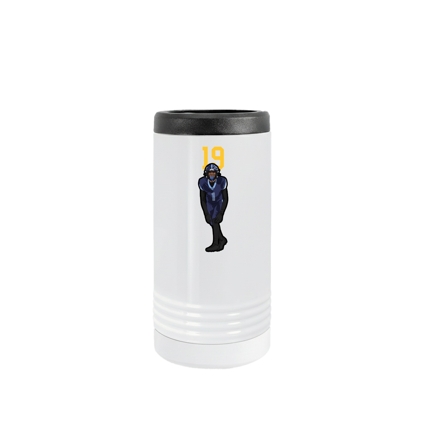 Slim Beverage Holder — Number Top in White