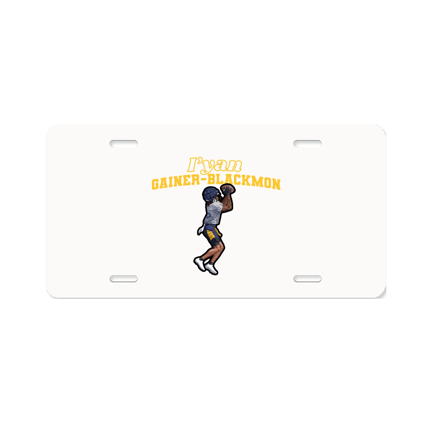 License Plate — Name Arch in Classic