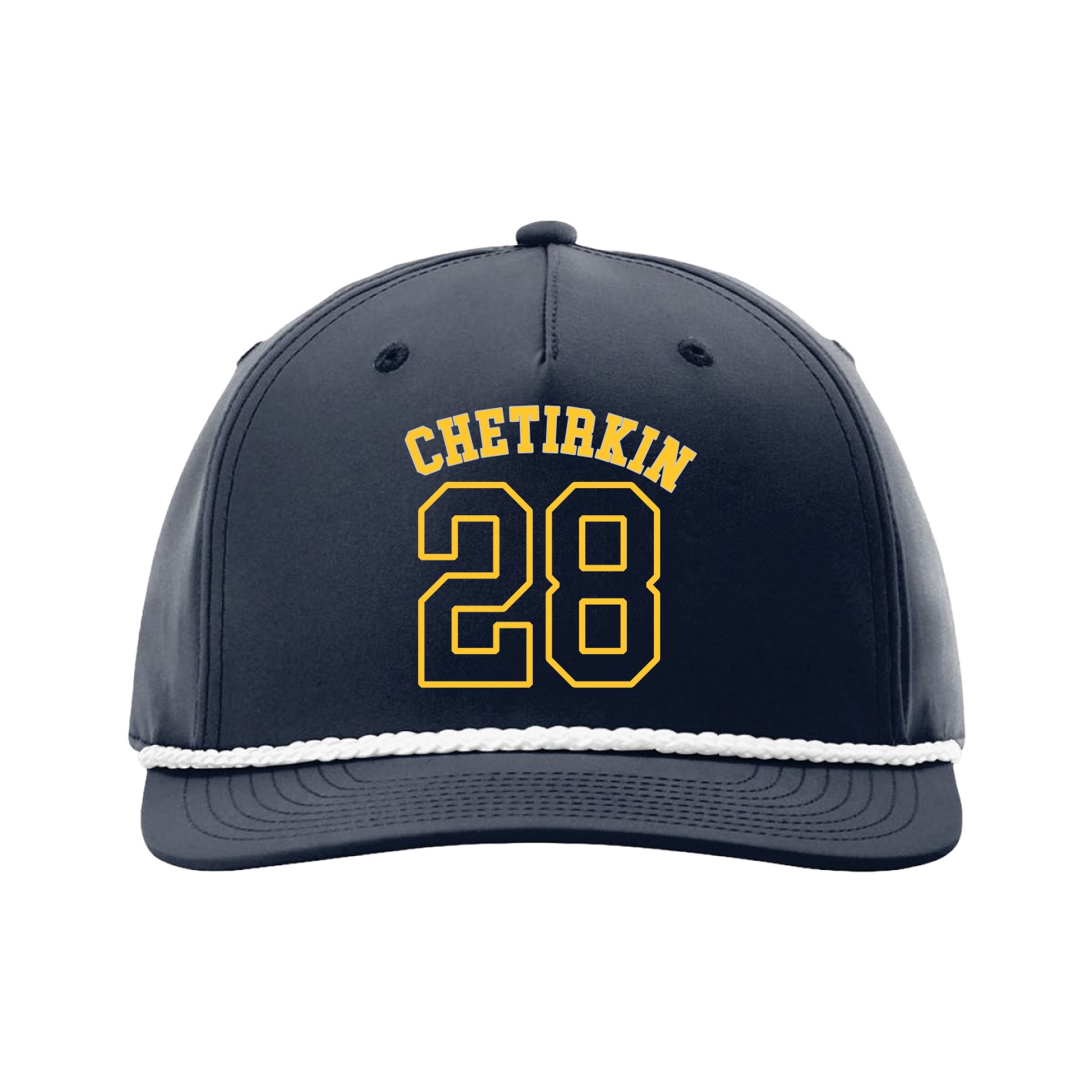 Five-Panel Classic Rope Cap — Shirsey Arch in Navy