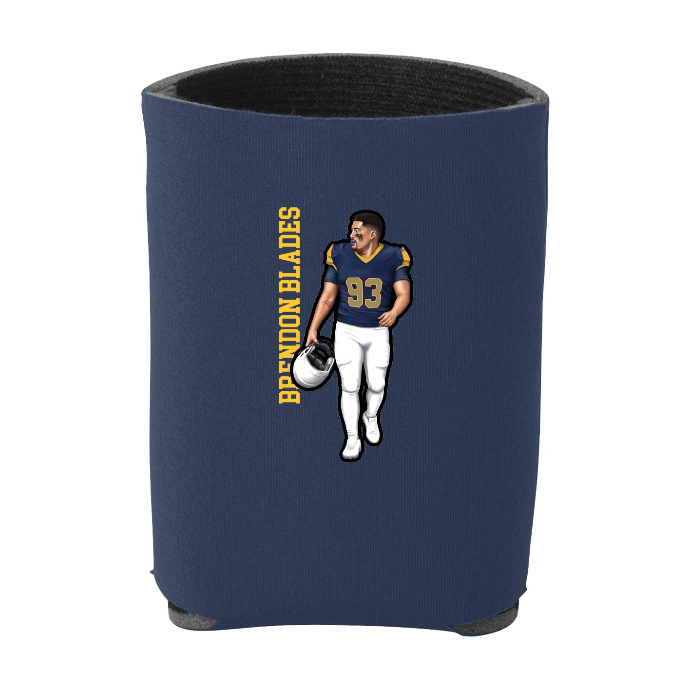 Can Holder — Name Vertical in Navy