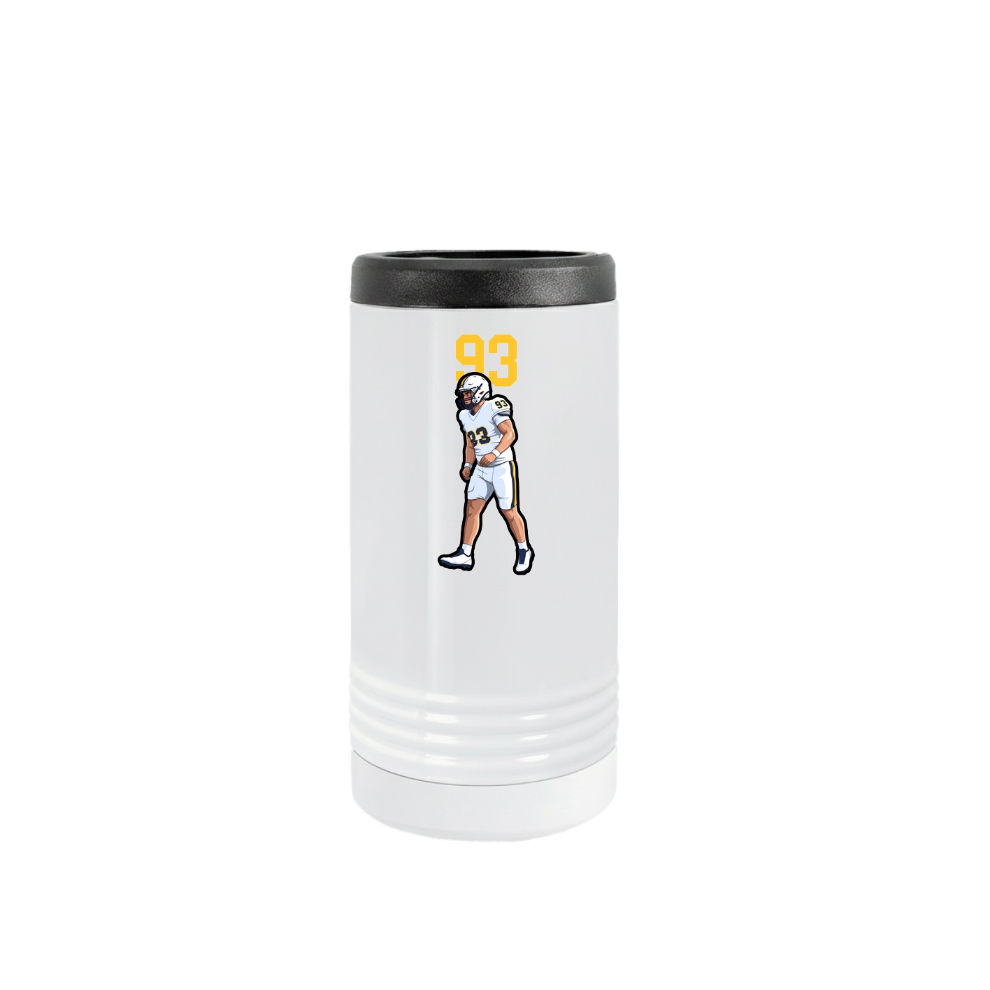Slim Beverage Holder — Number Top in White