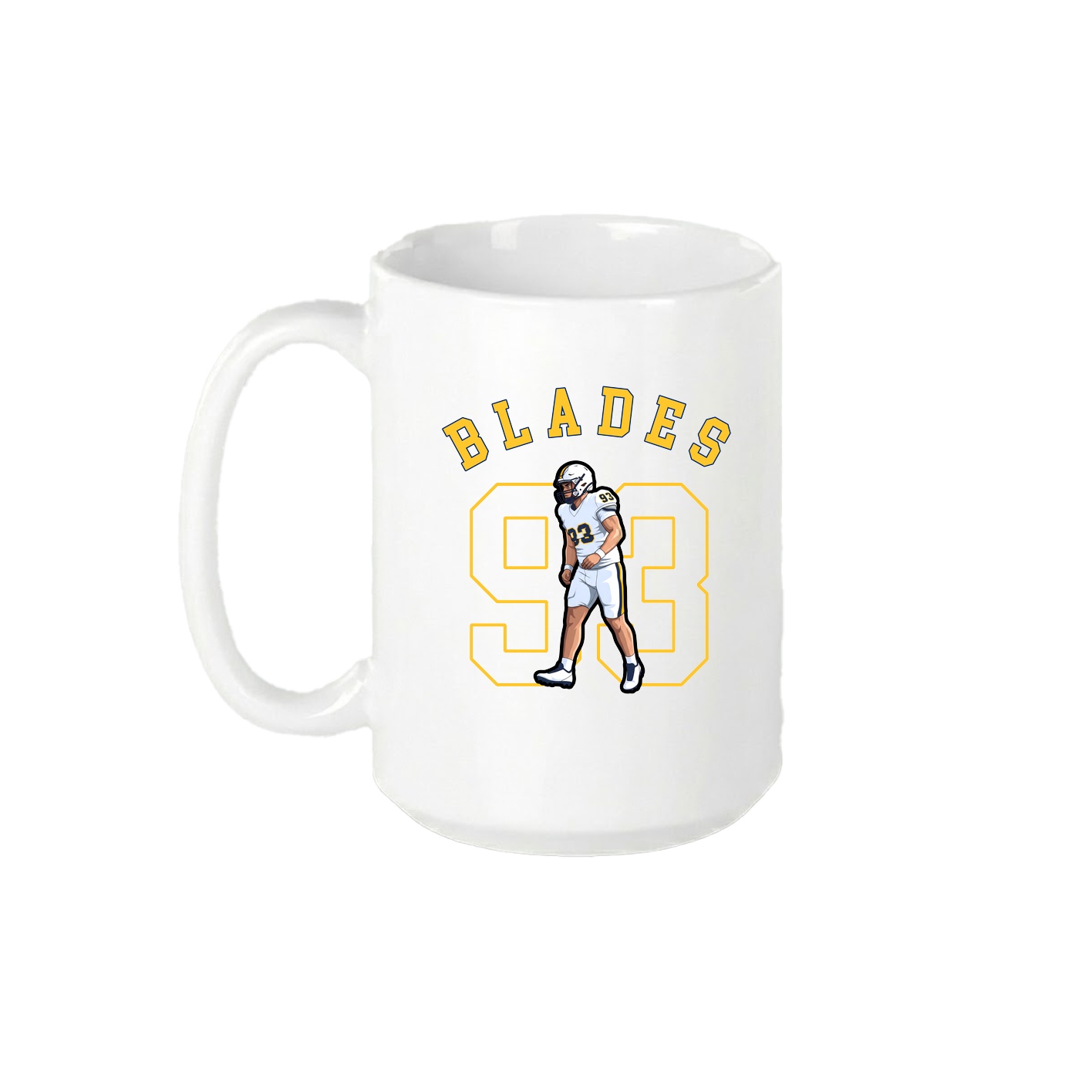 15oz Coffee Mug — Shirsey Arch in White