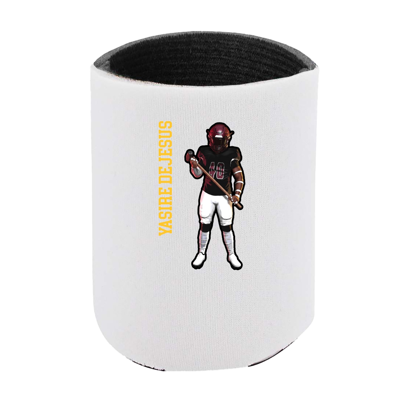 Can Holder — Name Vertical in White