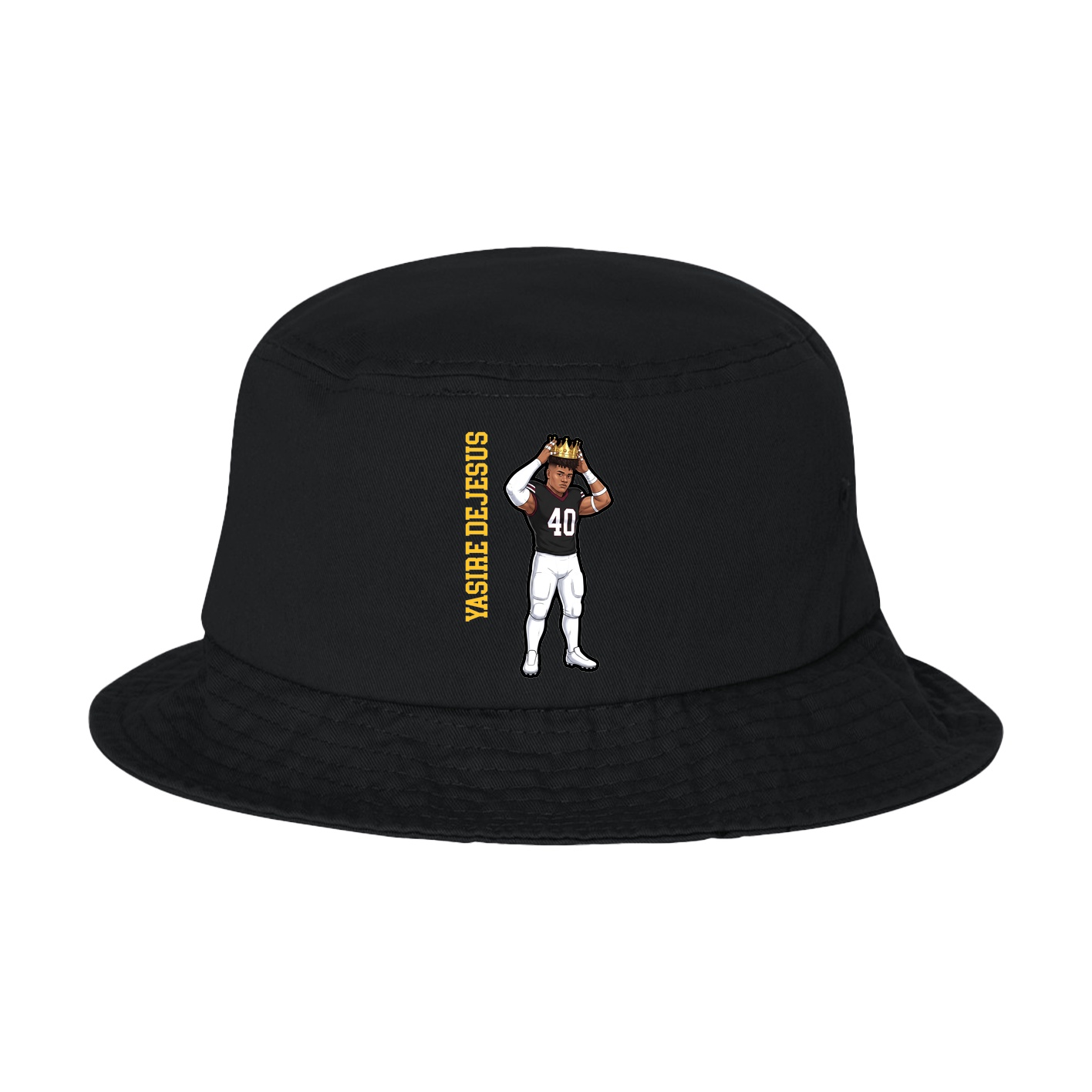 Bucket Cap — Name Vertical in Black