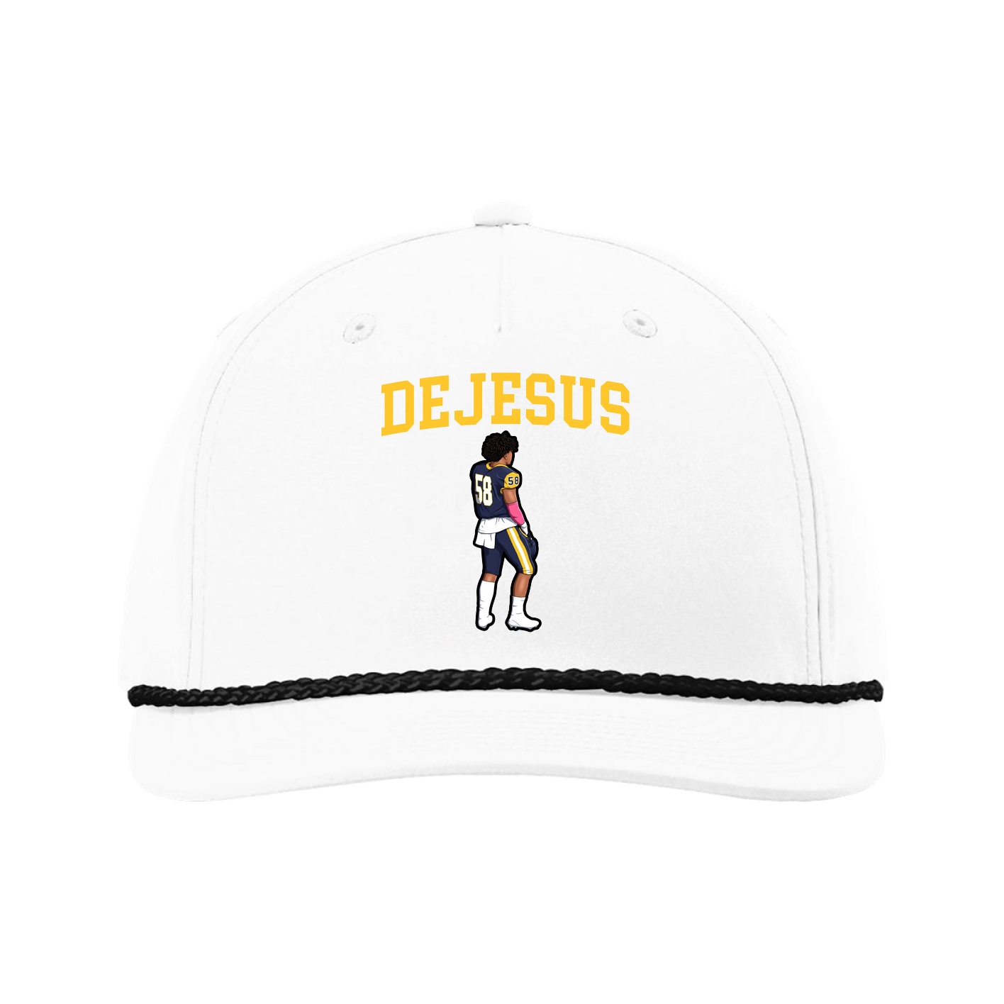 Five-Panel Classic Rope Cap — Shirsey in White