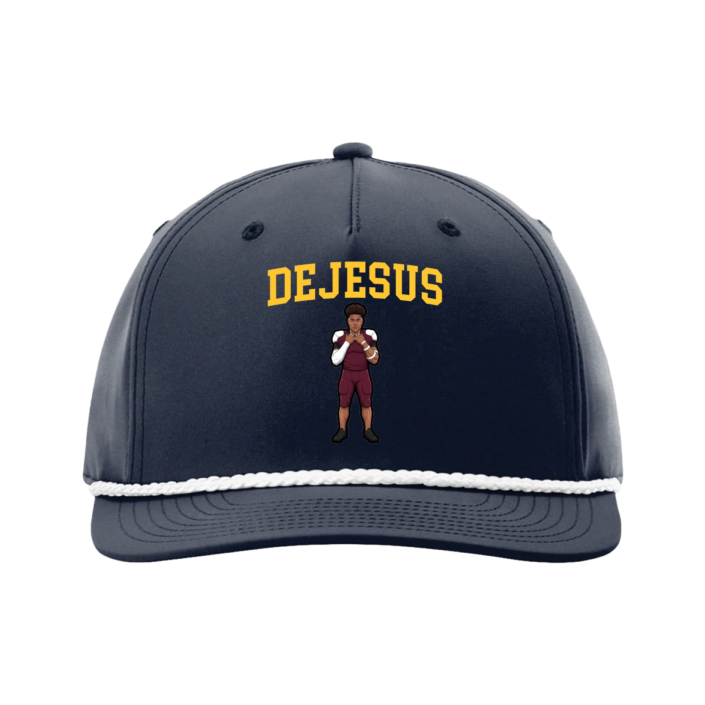 Five-Panel Classic Rope Cap — Shirsey in Navy
