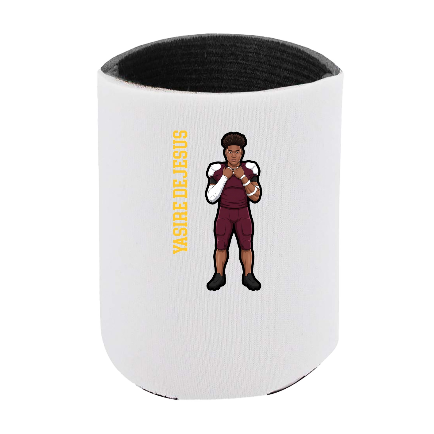 Can Holder — Name Vertical in White