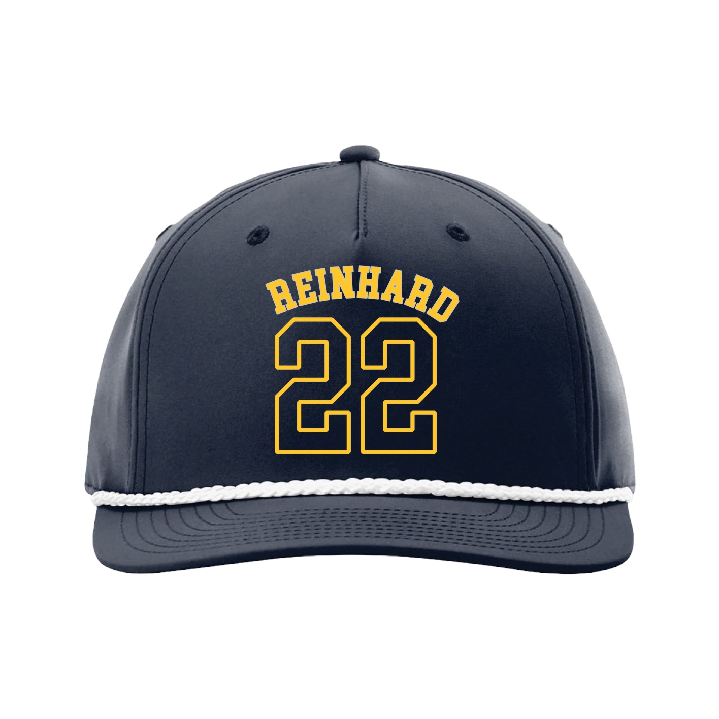 Five-Panel Classic Rope Cap — Shirsey Arch in Navy