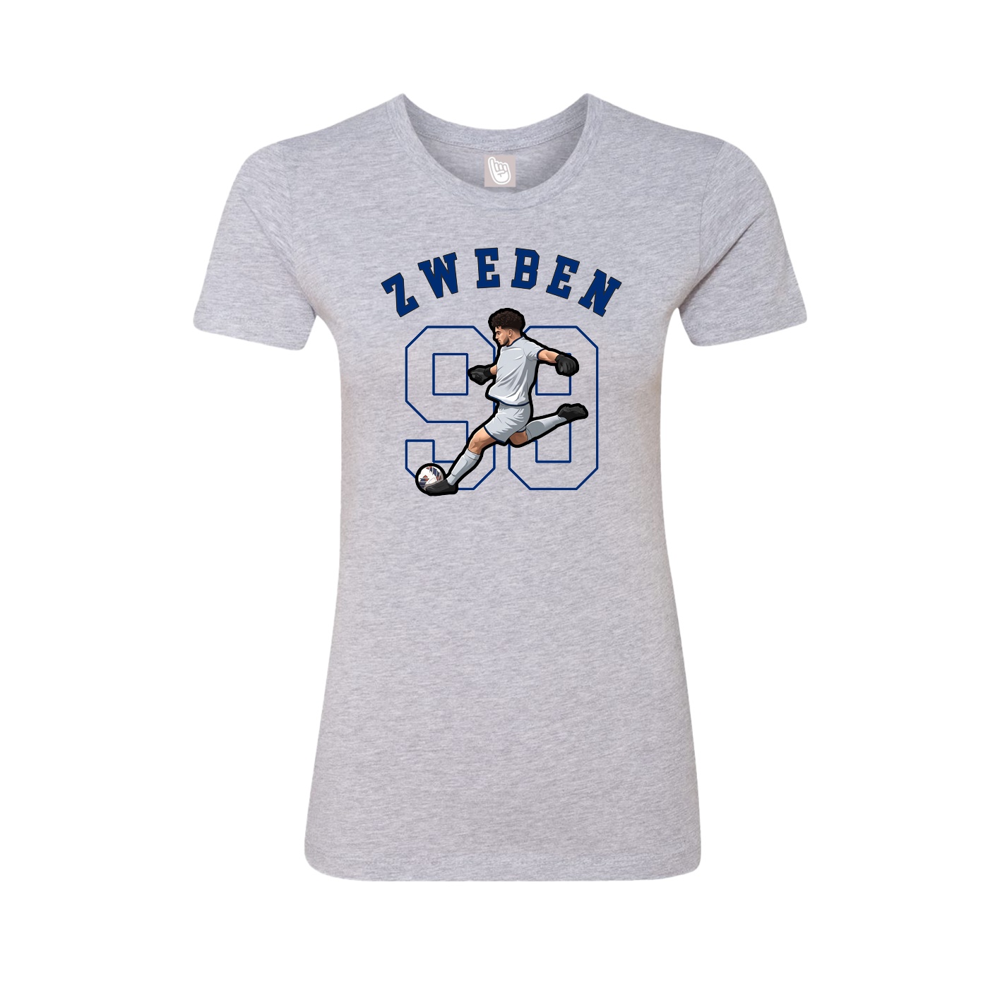 Fitted Women's Tee — Shirsey Arch in Grey