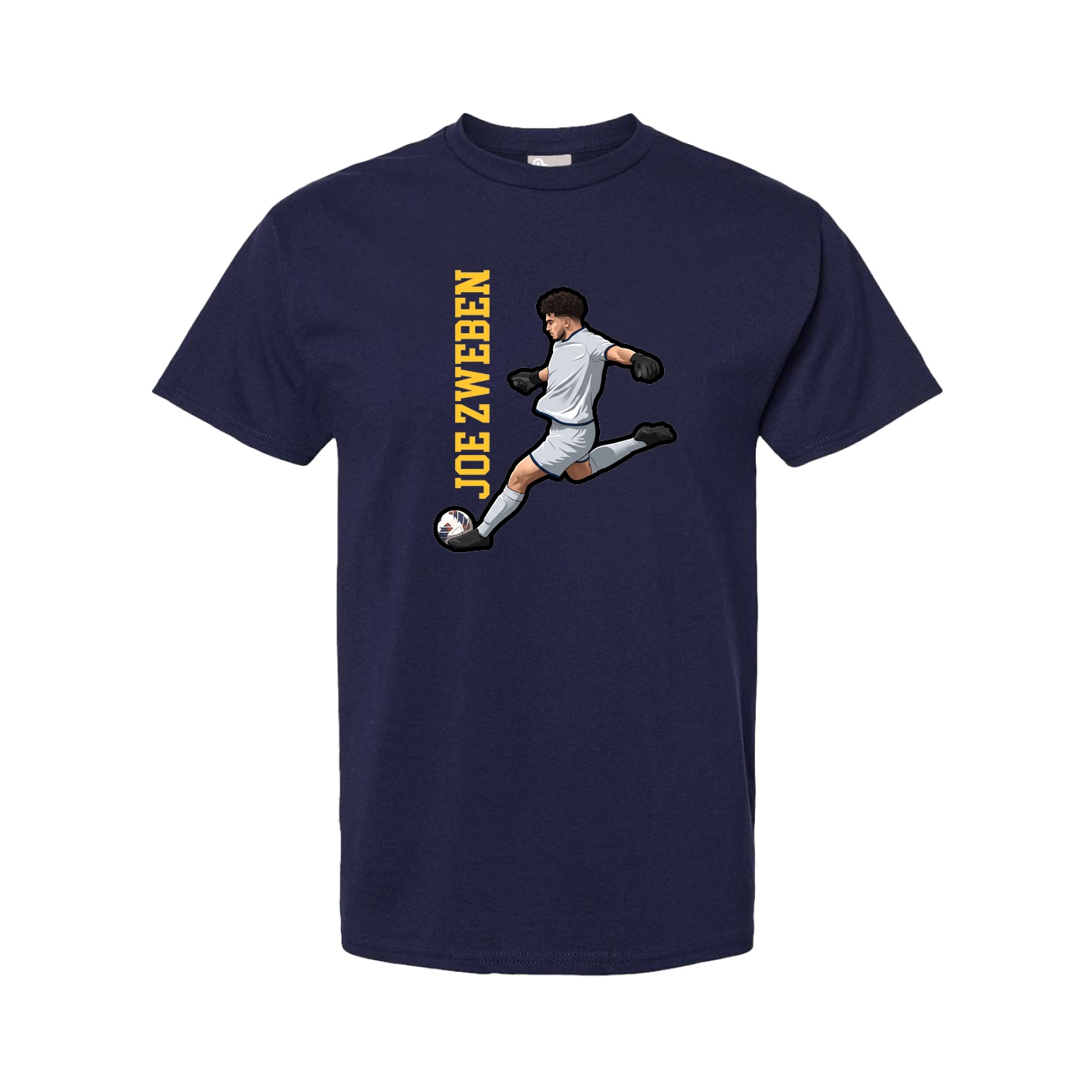 Tee — Name Vertical in Navy